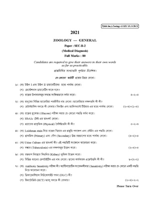 CU-2021 B.Sc. (General) Zoology Semester-VI Paper-SEC-B-2 QP.pdf