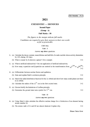 CU-2021 B.Sc. (Honours) Chemistry Part-I Paper-II QP.pdf