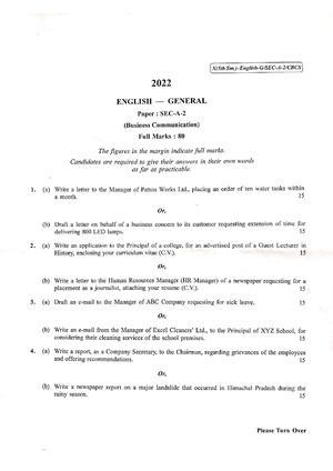 CU-2022 B.A. (General) English Semester-5 Paper-SEC-A-2 QP.pdf