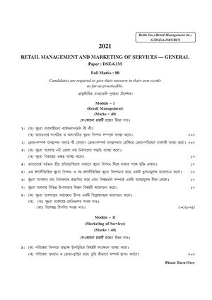 CU-2021 B. Com. (General) Retail Management and Marketing Semester-VI Paper-DSE-6.1M QP.pdf