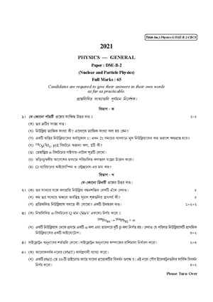 CU-2021 B.Sc. (General) Physics Semester-VI Paper-DSE-B-2 QP.pdf