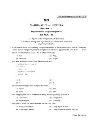 CU-2021 B.Sc. (Honours) Mathematics Semester-3 Paper-SEC-A-2 QP.pdf