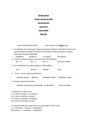 GC-2020 B.Sc. (Honours) Biochemistry Semester-III Paper-CC-5 IA QP.pdf