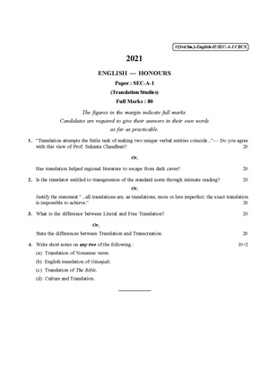 CU-2021 B.A. (Honours) English Semester-3 Paper-SEC-A-1 QP.pdf