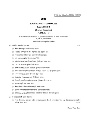 CU-2021 B.A. (Honours) Education Semester-5 Paper-DSE-B-1 QP.pdf