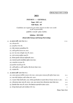 CU-2021 B.Sc. (General) Physics Semester-5 Paper-SEC-A-2 QP.pdf