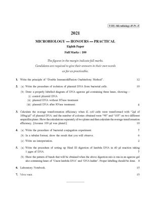 CU-2021 B.Sc. (Honours) Microbiology Part-III Paper-VIIIP Practical QP.pdf