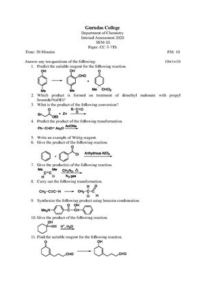 GC-2021 B.Sc. (Honours) Chemistry Semester-III Paper-CC-3-7 (Theory) QP.pdf