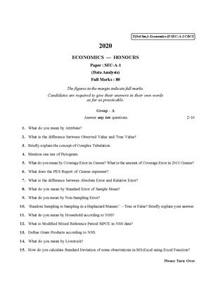 CU-2020 B.A. B.Sc. (Honours) Economics Semester-III Paper-SEC-A-1 QP.pdf