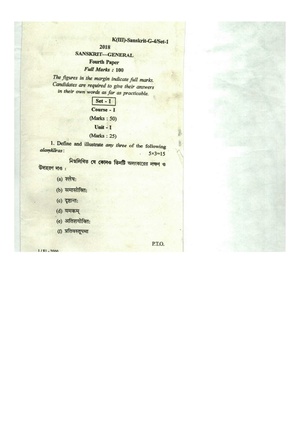 CU-2018 B.A. (General) Sanskrit Paper-IV (Set-1) QP.pdf