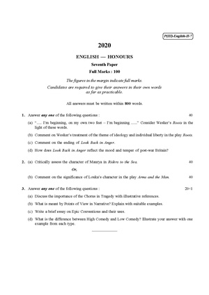 CU-2020 B.A. (Honours) English Part-III Paper-VII QP.pdf