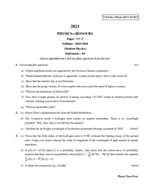 CU-2021 B.Sc. (Honours) Physics Semester-3 Paper-CC-7 QP.pdf