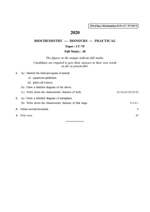 CU-2020 B.Sc. (Honours) Biochemistry Semester-III Paper-CC-7P Practical QP.pdf