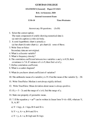 GC-2020 B.Sc. (General) Statistics Semester-I Paper-CC1-GE1 IA QP.pdf
