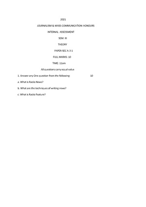GC-2021 B.A. (Honours) Journalism Semester-III Paper-SEC-A-1 IA QP.pdf