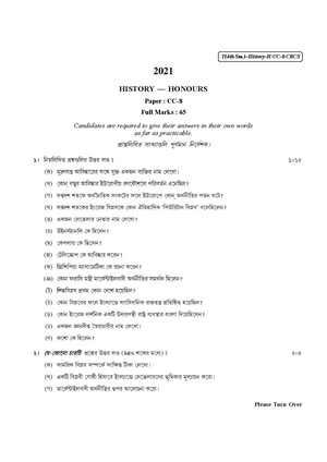 CU-2021 B.A. (Honours) History Semester-IV Paper-CC-8 QP.pdf