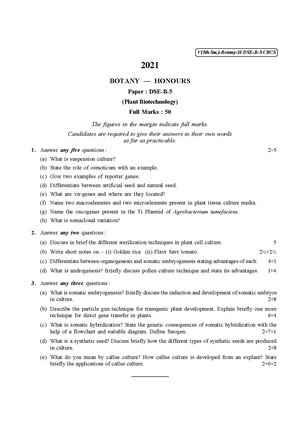 CU-2021 B.Sc. (Honours) Botany Semester-5 Paper-DSE-B-5 QP.pdf