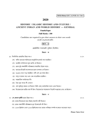 CU-2020 B.A. (General) History Part-III Paper-IV (Set-1) QP.pdf
