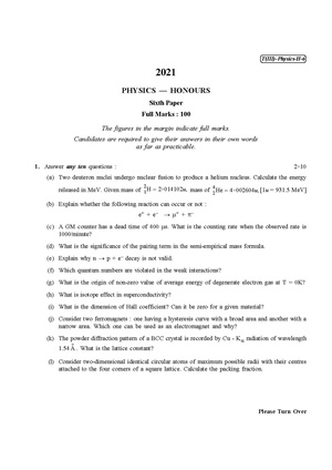 CU-2021 B.Sc. (Honours) Physics Part-III Paper-VI QP.pdf