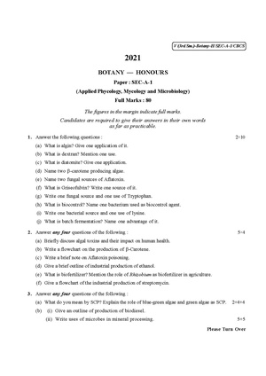 CU-2021 B.Sc. (Honours) Botany Semester-3 Paper-SEC-A-1 QP.pdf