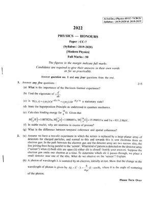 CU-2022 B.Sc. (Honours) Physics Semester-3 Paper-CC-7 QP.pdf