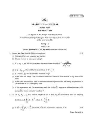 CU-2021 B.Sc. (General) Statistics Part-II Paper-II QP.pdf