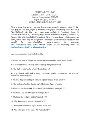 GC-2021 B.A. (Honours) English Semester-V Paper-LCC-1 IA QP.pdf