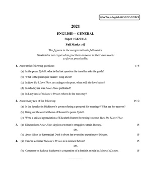 CU-2021 B.A. (General) English Semester-3 Paper-CC3-GE3 QP.pdf