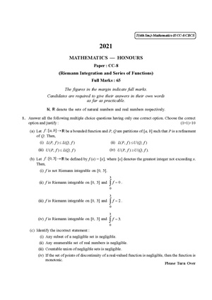 CU-2021 B.Sc. (Honours) Mathematics Semester-IV Paper-CC-8 QP.pdf