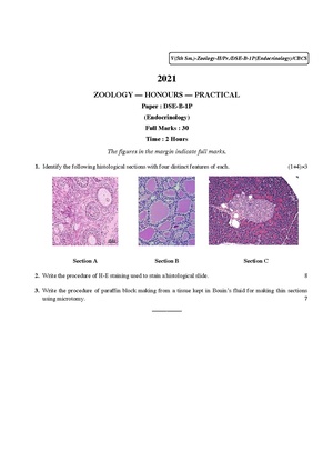 CU-2021 B.Sc. (Honours) Zoology Semester-5 Paper-DSE-B-1P QP.pdf