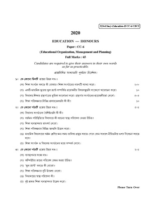 CU-2020 B.A. (Honours) Education Semester-III Paper-CC-6 QP.pdf