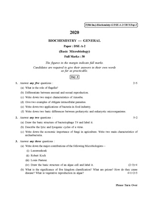 CU-2020 B.Sc. (General) Biochemistry Semester-V Paper-DSE-3A-2 QP.pdf