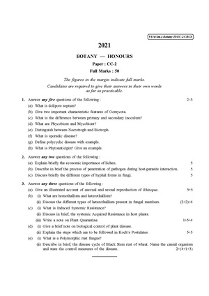 CU-2021 B.Sc. (Honours) Botany Semester-1 Paper-CC-2 QP.pdf