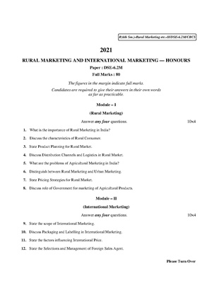 CU-2021 B. Com. (Honours) Rural Marketing Semester-VI Paper-DSE-6.2M QP.pdf