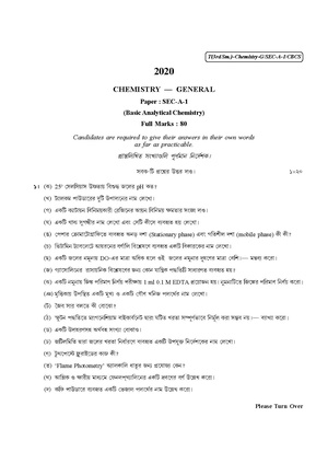 CU-2020 B.Sc. (General) Chemistry Semester-III Paper-SEC-A-1 QP.pdf