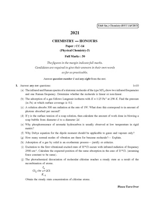 CU-2021 B.Sc. (Honours) Chemistry Semester-VI Paper-CC-14 QP.pdf