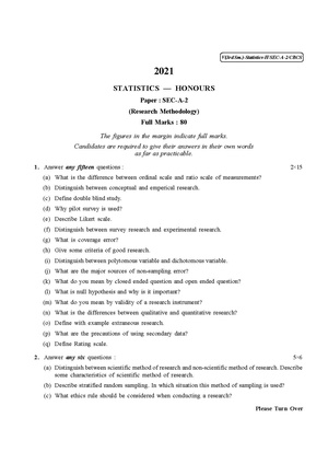 CU-2021 B.Sc. (Honours) Statistics Semester-3 Paper-SEC-A-2 QP.pdf
