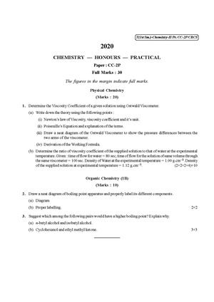 CU-2020 B.Sc. (Honours) Chemistry Semester-I Paper-CC-2P Practical QP.pdf