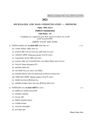 CU-2021 B.A. (Honours) Journalism Semester-VI Paper-DSE-A-2-2 QP.pdf