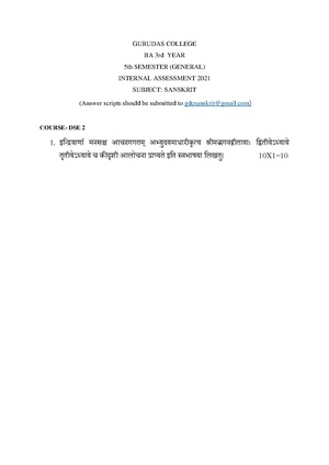 GC-2021 B.A. (General) Sanskrit Semester-V Paper-DSE-2 IA QP.pdf