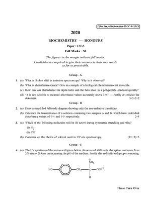 CU-2020 B.Sc. (Honours) Biochemistry Semester-III Paper-CC-5 QP.pdf