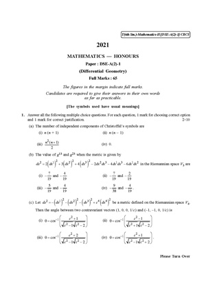 CU-2021 B.Sc. (Honours) Mathematics Semester-VI Paper-DSE-A-2-1 QP.pdf