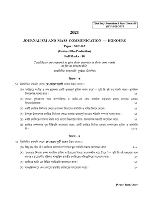 CU-2021 B.A. (Honours) Journalism Semester-IV Paper-SEC-B-2 QP.pdf
