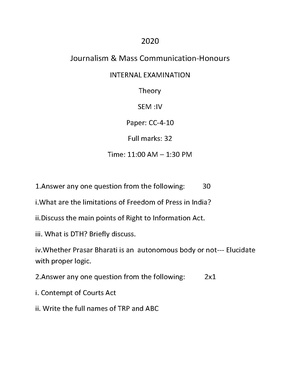 GC-2020 B.A. (Honours) Journalism and Mass Communication Semester-IV CC-4-10 (Theory).pdf