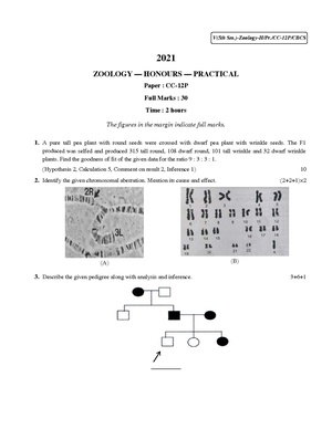 CU-2021 B.Sc. (Honours) Zoology Semester-5 Paper-CC-12P QP.pdf