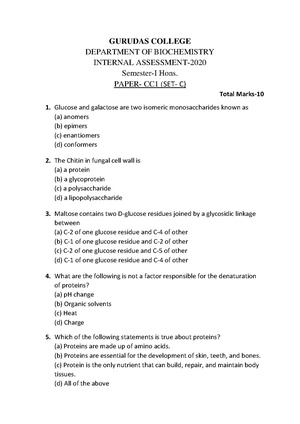 GC-2020 B.Sc. (Honours) Biochemistry Semester-I Paper-CC-1 (Set-C) IA QP.pdf