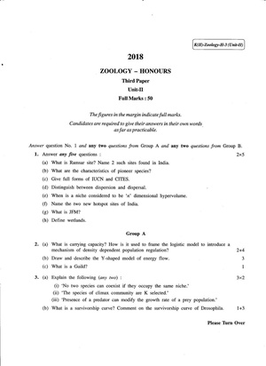 CU-2018 B.Sc. (Honours) Zoology Paper-III (Unit-2) QP.pdf