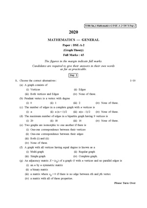 CU-2020 B.A. B.Sc. (General) Mathematics Semester-V Paper-DSE-2A-2 QP.pdf