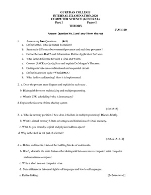 GC-2020 B.Sc. (General) Computer Science Part-I Paper-I QP.pdf