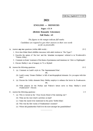 CU-2021 B.A. (Honours) English Semester-IV Paper-CC-9 QP.pdf